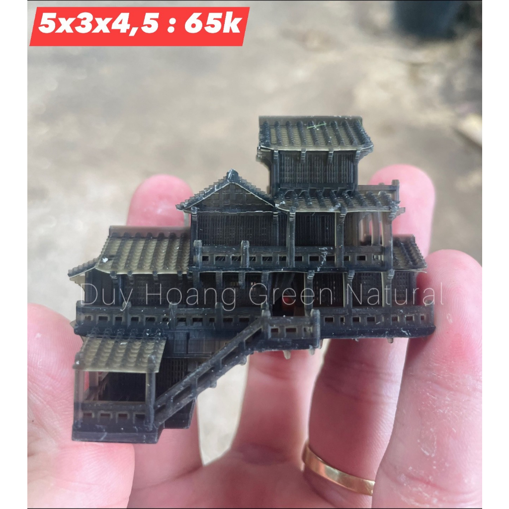 Mô hình tiểu cảnh NHÀ 3 TẦNG CÓ CẦU THANG trang trí bể cá, aquarium, terrarium, non bộ, sân vườn, cây cảnh, DIY