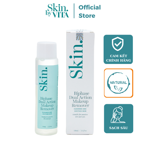 Nước Tẩy Trang Tác Động Kép SKIN BY VITA Làm Sạch Sâu Và Dưỡng Da 150ml