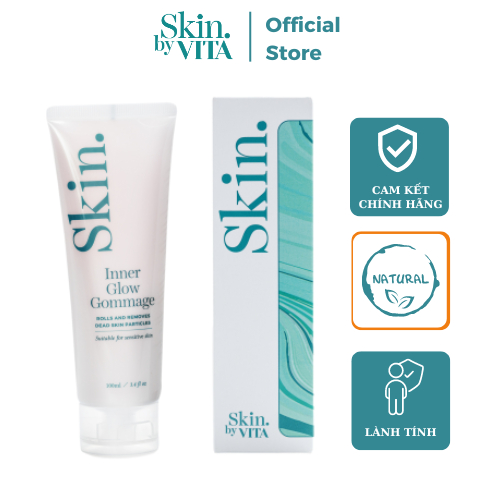 Tẩy Tế Bào Chết SKIN BY VITA Ngừa Mụn Chăm Da Sáng Mịn Mọi Loại Da 100ml