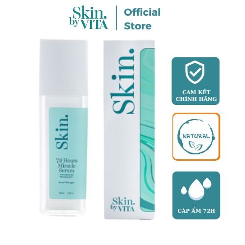 Serum Dưỡng Ẩm SKIN BY VITA Giúp Dưỡng Da Chống Lão Hoá Dưỡng Ẩm 72 Tiếng 60ml