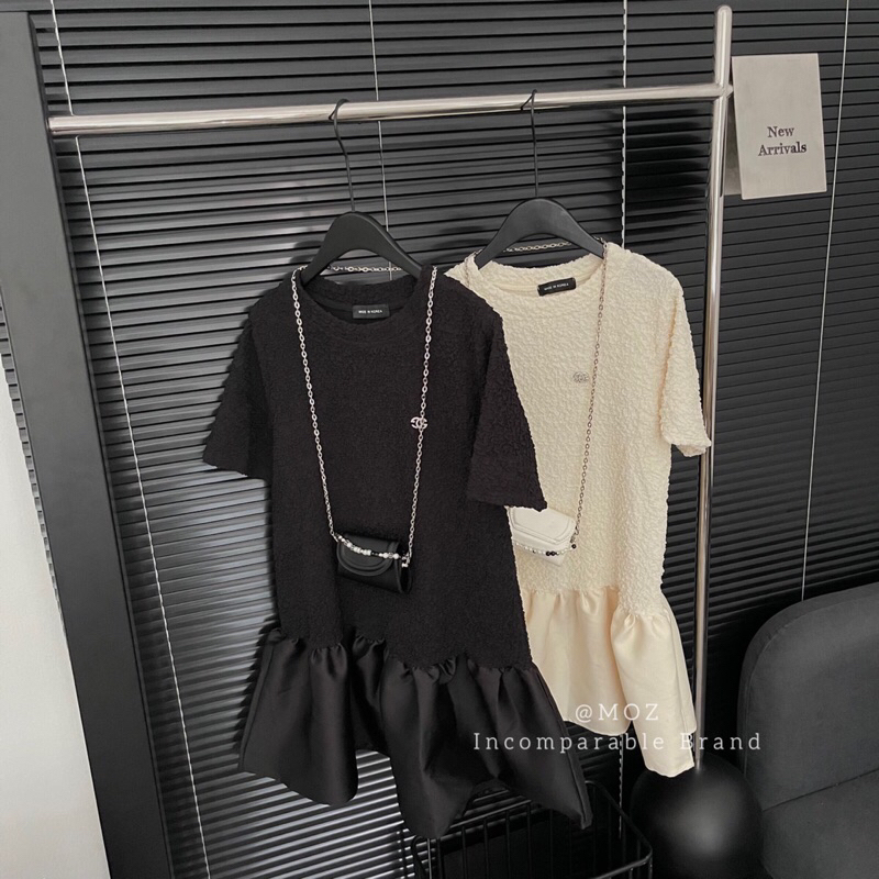 Váy bầu, váy suông đuôi cá kèm túi hàng QC