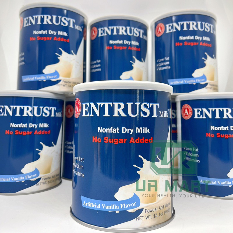 ( NHẬP KHẨU MỸ - DATE 08/2025 ) SỮA ENTRUST DÀNH CHO NGƯỜI TIỂU ĐƯỜNG ENTRUST MILK 400G