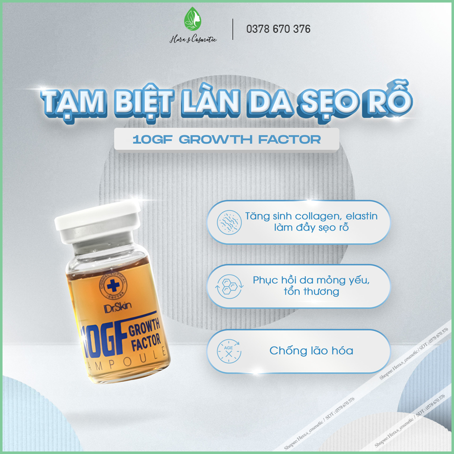 Tế bào gốc 10GF IDr Skin _ growth factor 8ml