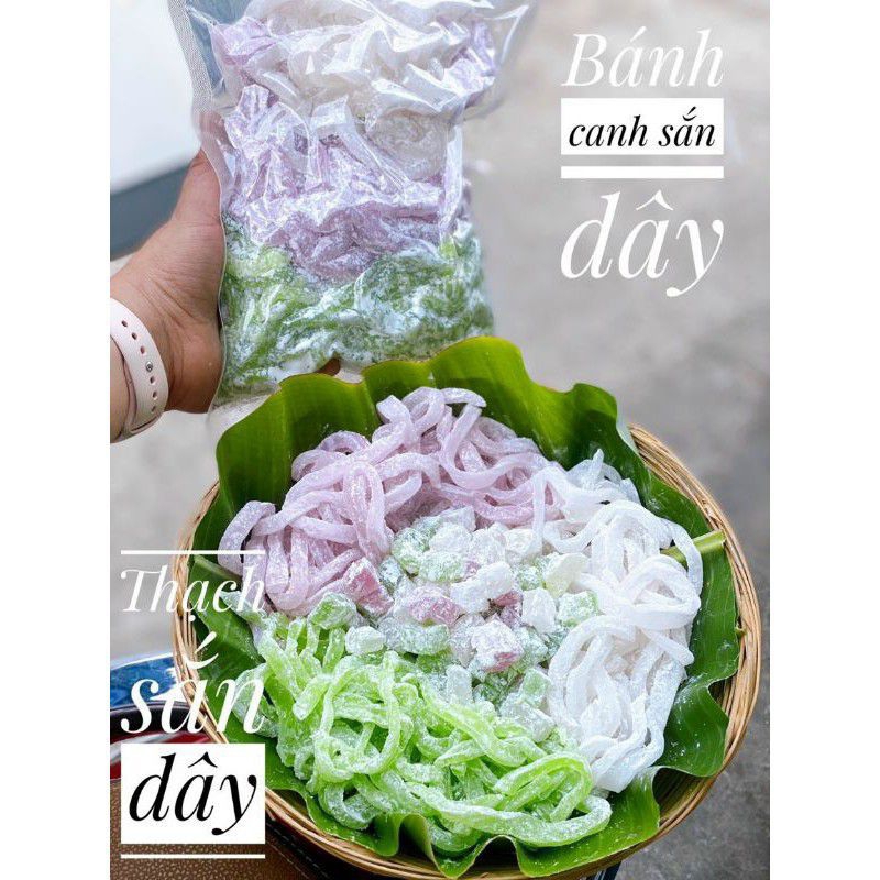 Thạch sắn dây nấu chè. Bánh canh sắn dây dạng sợi  Túi 500g/1kg
