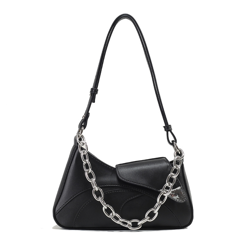 Túi kẹp nách thời trang cá tính, hiện đại, hàng Quảng Châu thiết kế mới năm 2023, túi xách phối dây xích dành cho nữ