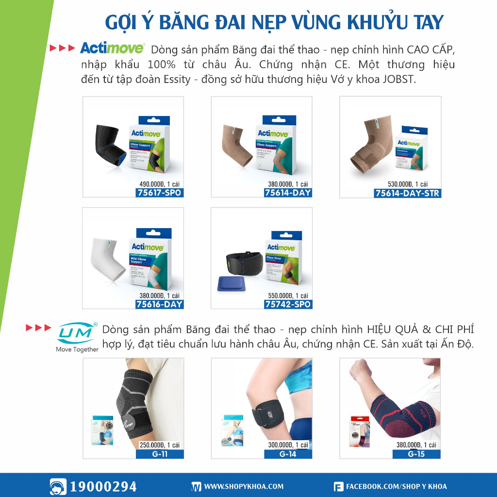 Băng Khuỷu Tay Tennis Có Đệm Chườm Nóng/Lạnh Actimove, Màu Đen [75742-SPO] - NK Châu Âu (1 Cái)