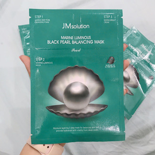 Mặt Nạ JMSolution Ngọc Trai Đen[MIẾNG LẺ]Marine Luminous Black Pearl Balancing Mask Plus Dưỡng Sáng