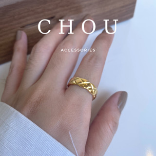 Nhẫn Titan Không Đen Gỉ Coco | CHOU ACCESSORIES |