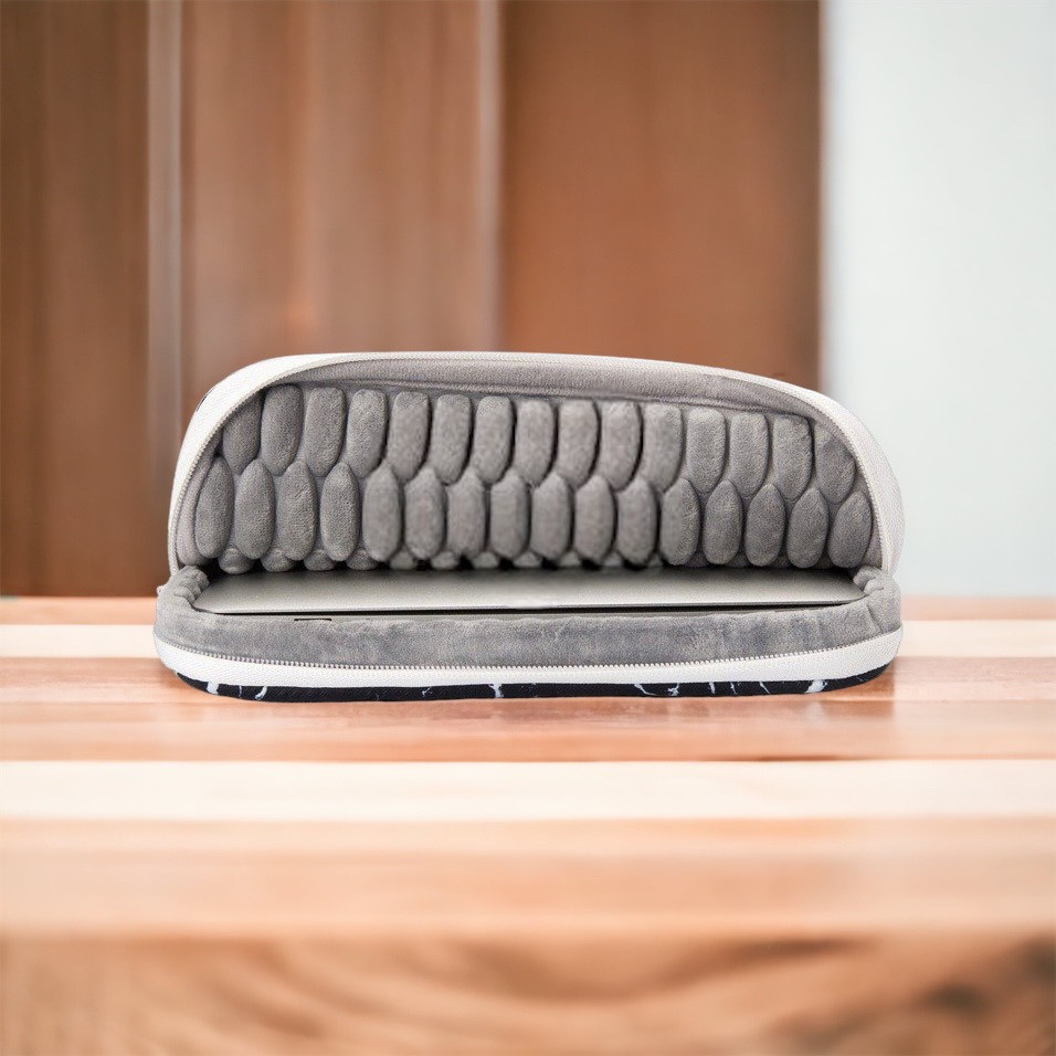 Túi Chống Sốc Laptop _ Túi Đựng Máy Tính Xách Tay Loại 2 Ngăn Mẫu Màu Trơn