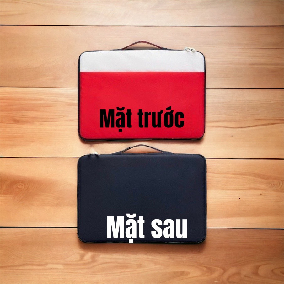 Túi Chống Sốc Laptop _ Túi Đựng Máy Tính Xách Tay Loại 2 Ngăn Mẫu Màu Trơn