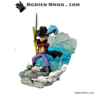 Mô hình One Piece Mihawk cao 12cm , trạng thái chiến đấu , figure mô hình one piece