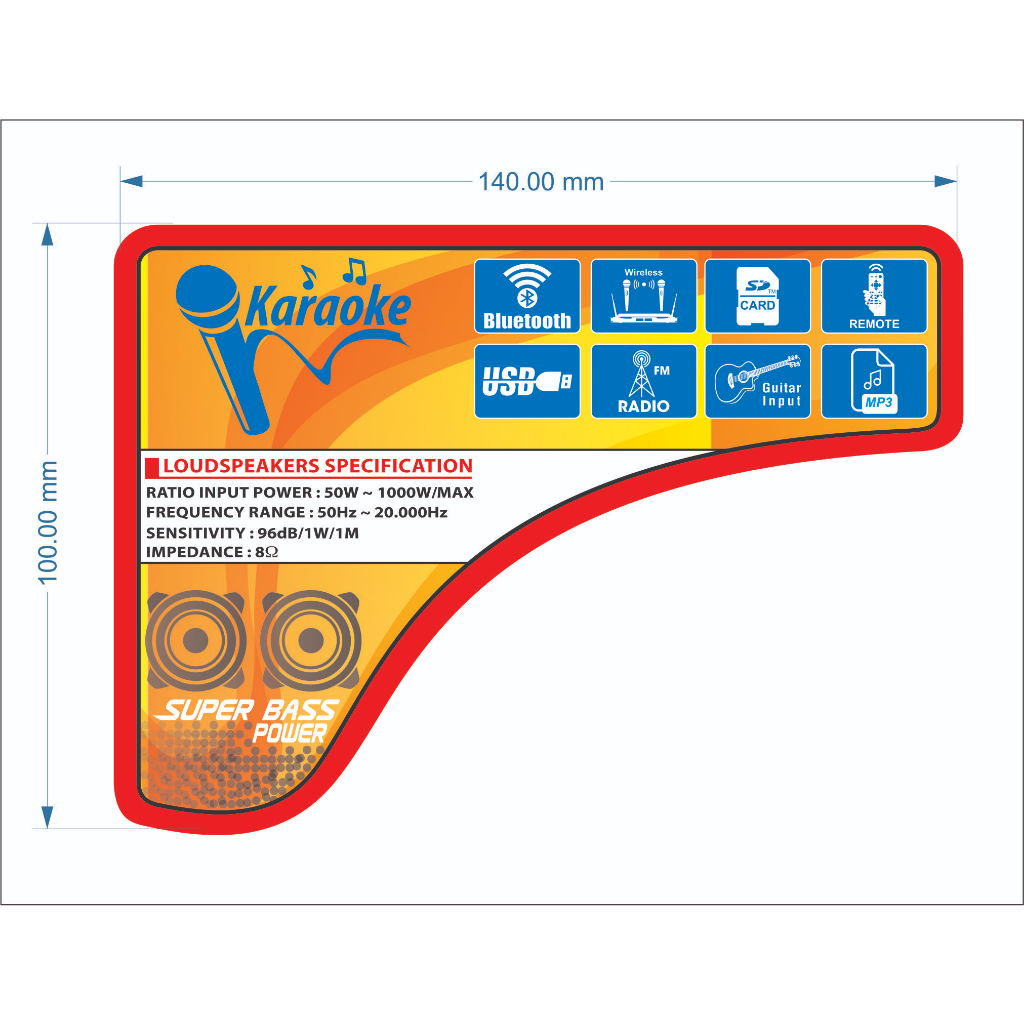 Tem dán lưới loa kéo