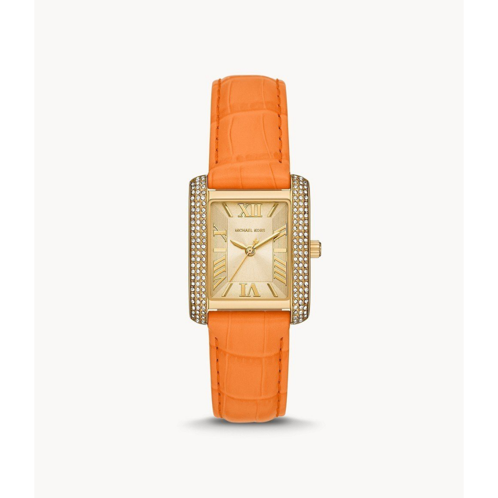 Đồng Hồ Nữ Michael Kors MK2983 Emery mặt vuông 33mm dây da cam
