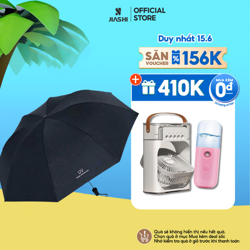 Ô che mưa tự động mở JIASHI Gấp Gọn Phủ lớp Chống Tia UV,Dù Che mưa Che Nắng Ngoài Trời Cầm Tay Tự Động-OCM01