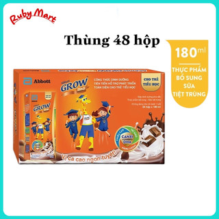 Thùng 48 hộp sữa bột pha sẵn Abbott Grow Gold vani 180ml/110ml