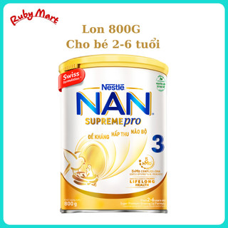 Sữa bột thuỵ sĩ nan supreme pro số 3 lon 800g