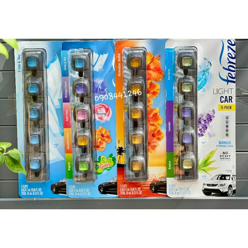Set 5 Nước hoa xe hơi Febreze car