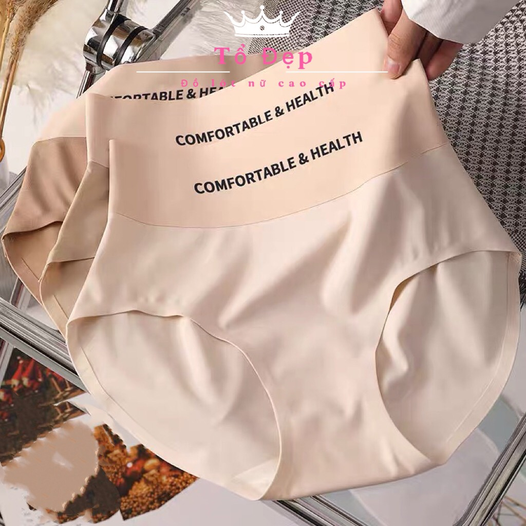 Quần lót nữ đúc su cạp cao tàng hình chữ COMFORTABLE thể thao