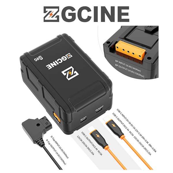 ZG-S95 V Mount Battery - Pin ZGCINE S95 - Hàng Chính Hãng