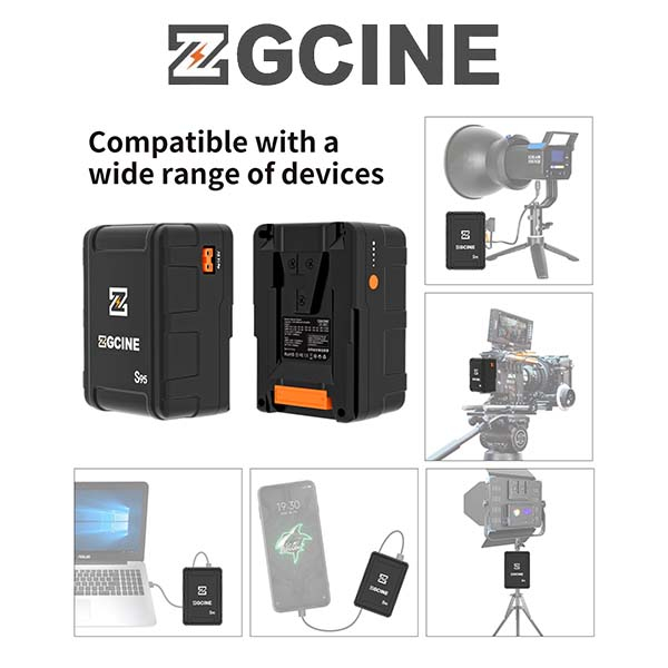 ZG-S95 V Mount Battery - Pin ZGCINE S95 - Hàng Chính Hãng