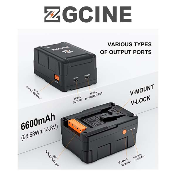 ZG-S95 V Mount Battery - Pin ZGCINE S95 - Hàng Chính Hãng