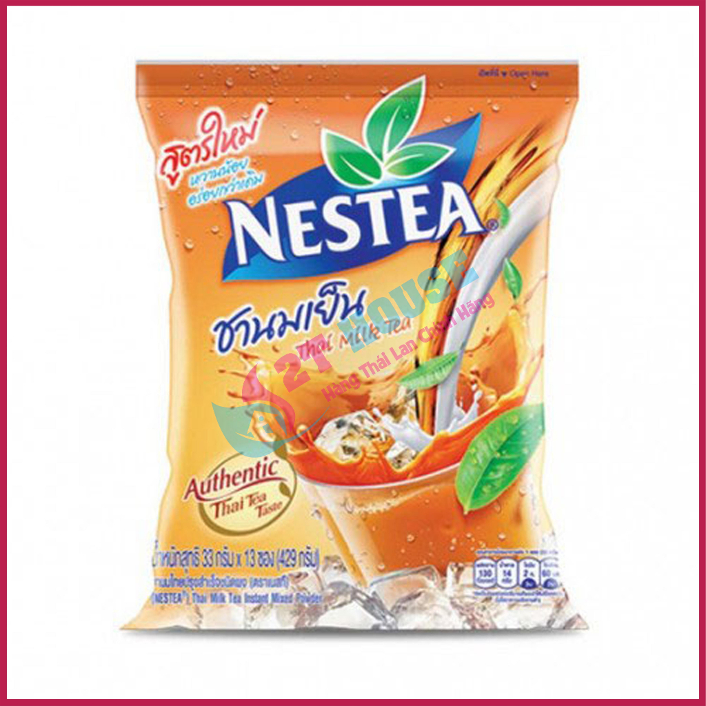 Trà sữa gói Nestea siêu ngon bịch 13 gói Thai Milk Tea Thái Lan 429g 2T House Shop Hàng Thái Lan Nội Địa Chính Hãng