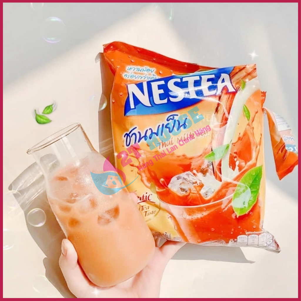 Trà sữa gói Nestea siêu ngon bịch 13 gói Thai Milk Tea Thái Lan 429g 2T House Shop Hàng Thái Lan Nội Địa Chính Hãng