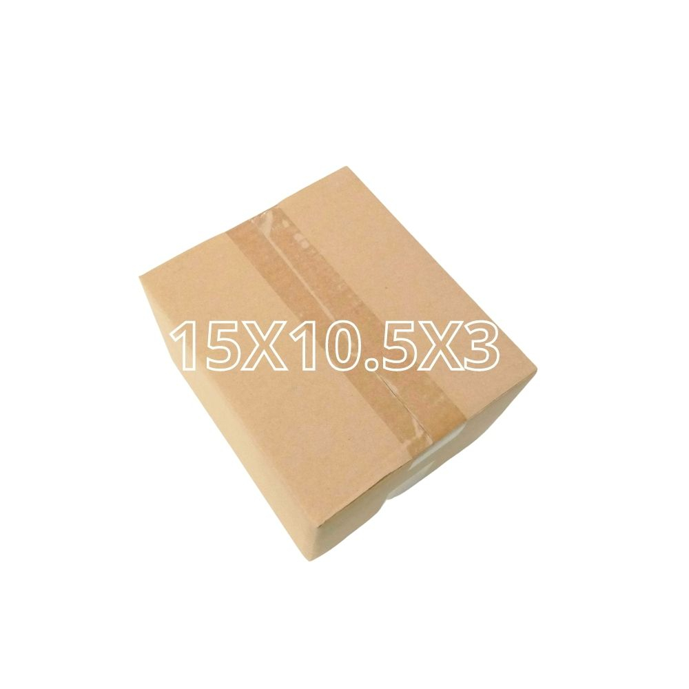 Hộp carton đóng gói hàng COD cho shop size 15x10.5x3 cm - Mua 40 tặng 10 - sản xuất bởi SÀI GÒN CARTON