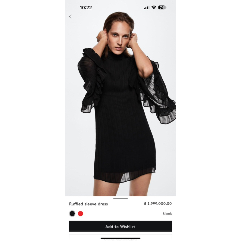 Đầm voan tay loe nhà xoài dư xịn sale size xs