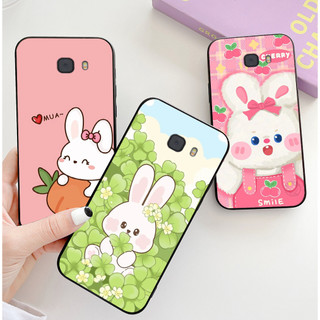 Ốp lưng Samsung c9 / c9 pro / a9 / a9 pro in hình thỏ trắng cute dễ thương