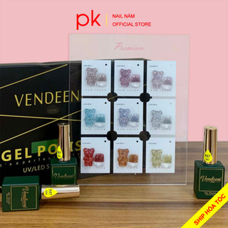Set sơn gel 9 màu nhũ Flash siêu sáng A67 Vendeeni tặng kèm bảng màu