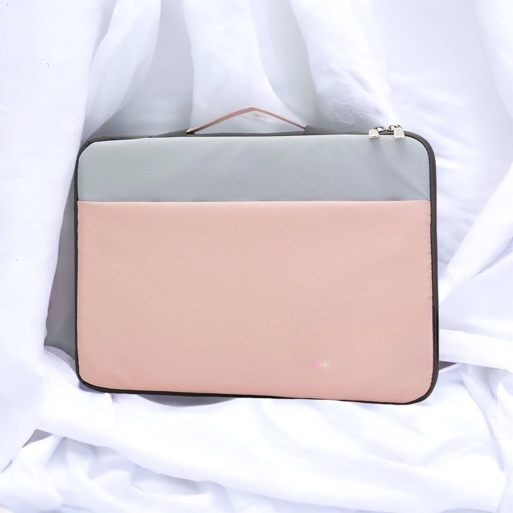 Túi Chống Sốc Laptop _ Túi Đựng Máy Tính Xách Tay Loại 2 Ngăn Mẫu Màu Trơn