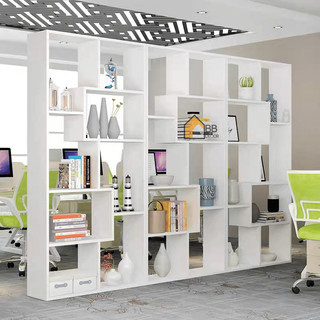 Kệ sách kệ gỗ chữ u trang trí phòng 140x70x20cm màu trắng