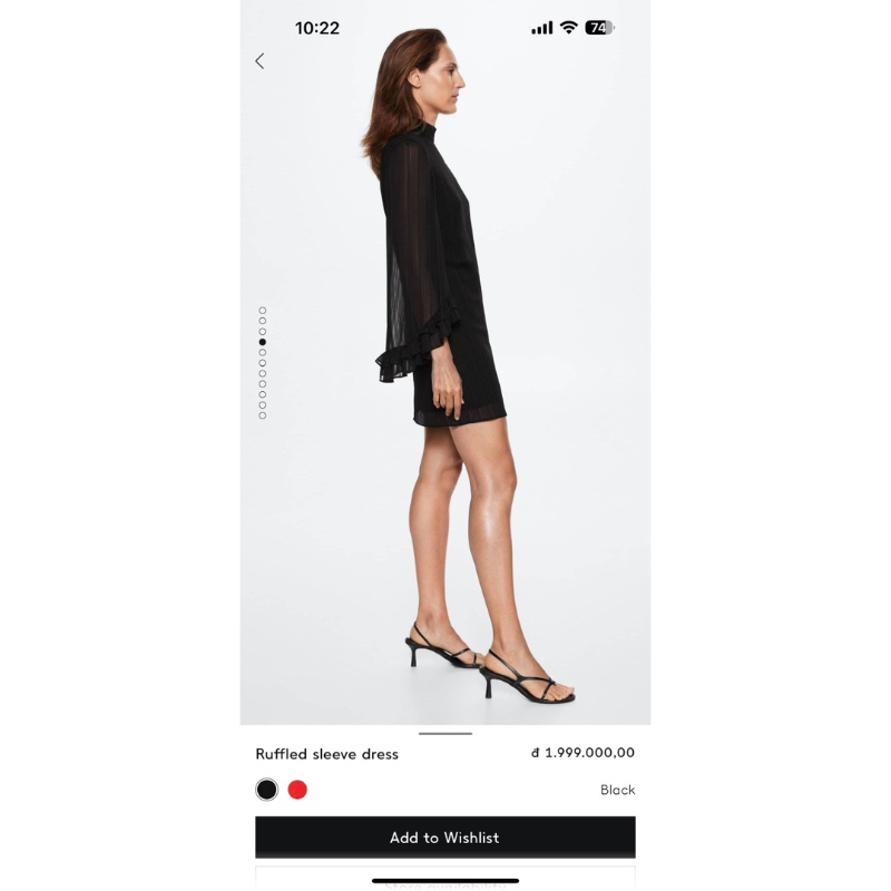 Đầm voan tay loe nhà xoài dư xịn sale size xs