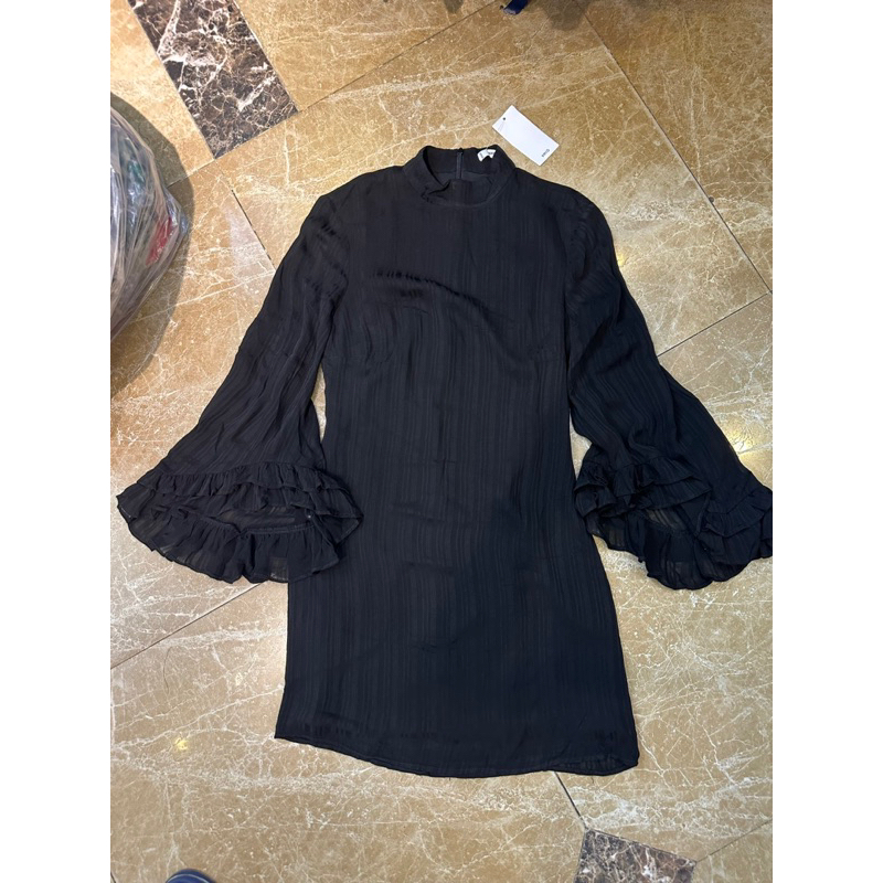 Đầm voan tay loe nhà xoài dư xịn sale size xs