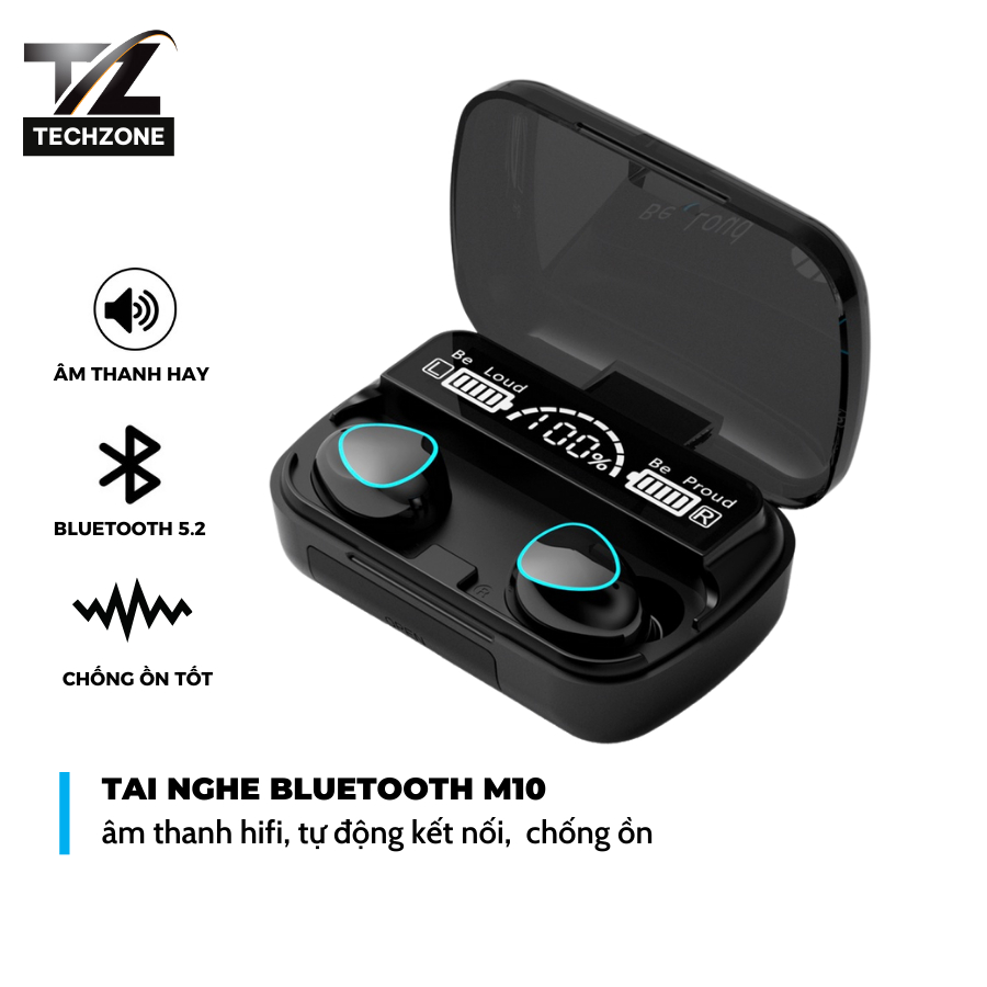 Tai Nghe Bluetooth Không Dây Mino3 Âm Thanh Hay Thiết Kế Vân Nổi - TECHZONE MALL