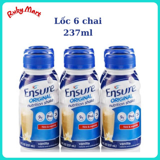 Lốc 6 chai Sữa Nước Ensure Pha sẵn 237ml