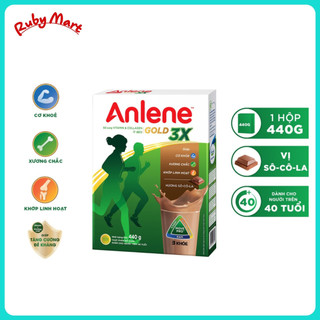 Sữa bột anlene gold 3x hương socola hộp giấy 440g