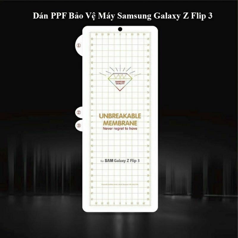 Dán màn hình Samsung Z Flip 5/Z Flip 3/Z Flip 4 full màn dẻo trong suốt PPF tự phục hồi vết xước–Dán dẻo