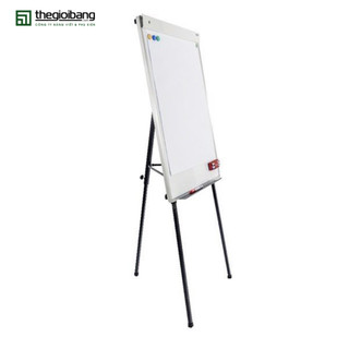 Bảng flipchart a - model - bảng flipchart 3 chân rút - 70x100cm - có kẹp giấy - tặn phụ kiện