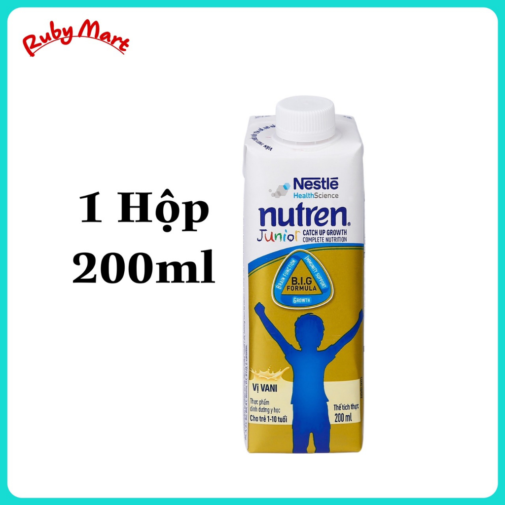 [Date 7.2024] Sữa Nước Nutren Junior Pha Sẵn Hộp 200ml (1 hộp)