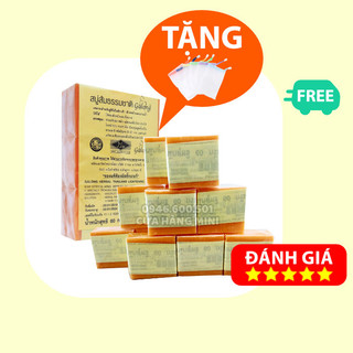 【Cực Rẻ】Lốc 12 Cục Xà Phòng Cam Nghệ Galong Herbal Thailand Lightenning Chuẩn Thái Lan