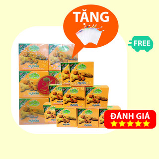【Cực Rẻ】Lốc 12 Cục Xà Phòng (Xà Bông) Cám Nghệ Jam Extra Thái Lan