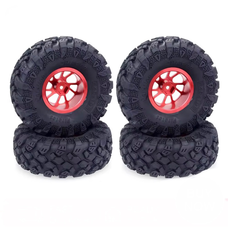 Bộ 4 lốp bánh xe vành kim loại 1.9 inch 120mm-45mm SCX10 90046 AXI03007 Traxxas TRX4
