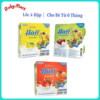 Lốc 4 hộp sữa chua hoff đủ vị 55g