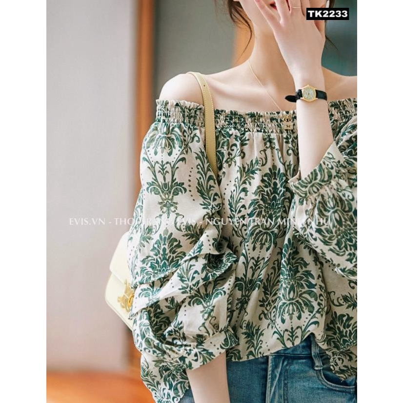 Áo lụa trễ vai xinh xắn mùa hè TK2233