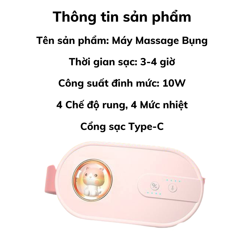 Máy Massage Bụng Nami Chườm Ấm Giảm Đau Cho Phụ Nữ