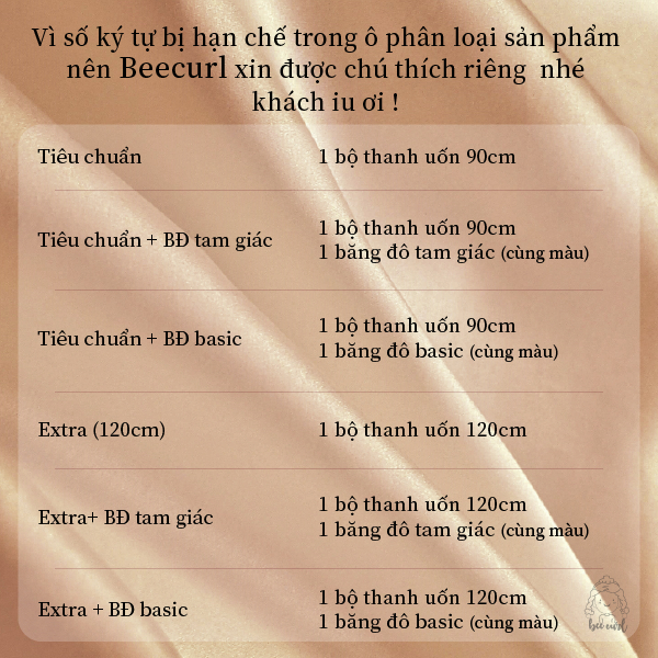 Thanh uốn tóc xoăn không dùng nhiệt BeeCurlvn