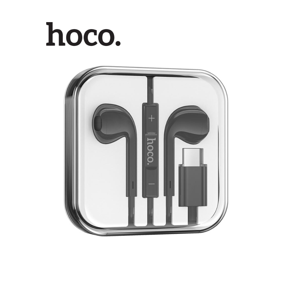 Tai nghe nhét tai Hoco M80 jack cắm Type-C có nút cao su chống tiếng ồn, âm thanh bass trầm dài 120cm