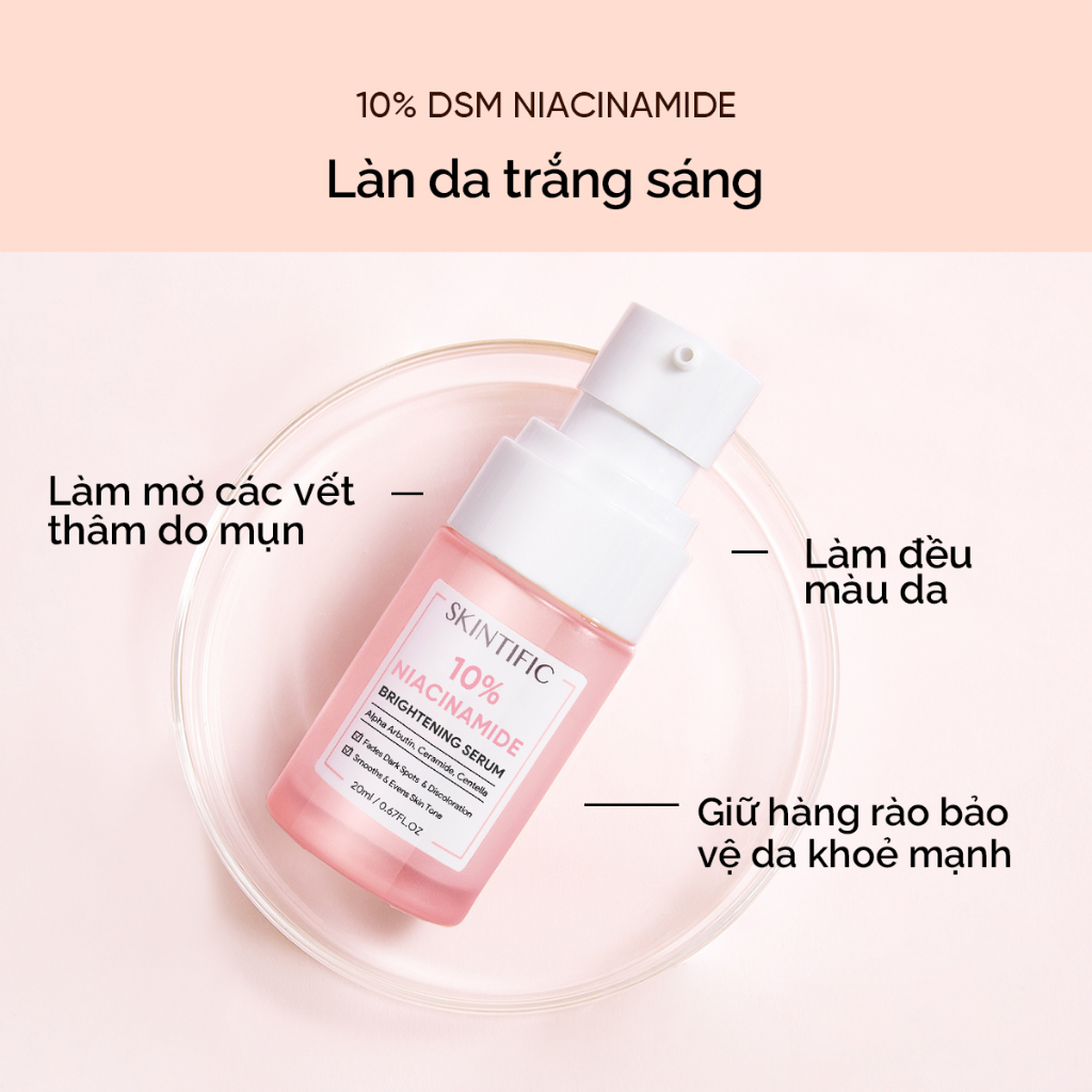 Bộ serum SKINTIFIC gồm Serum Niacinamide 20ml+Serum Retinol 20ml + Serum 2% BHA 20ml+Serum Acid 20ml+SymWhite 377 20ml